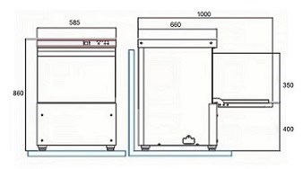 SYYC-PDU-9600 櫃台式洗碗機-迷你商用型