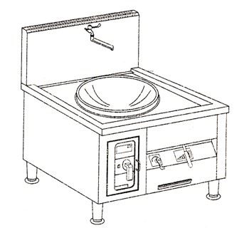 SYCBW-IND-BOW-25-1   電磁大鍋爐灶-25kw1大鍋