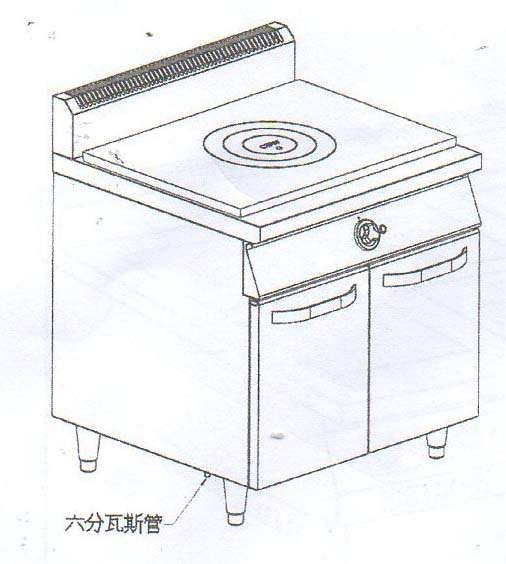 SYCBW-FTC-390   法式三環板爐+下櫥櫃-90深