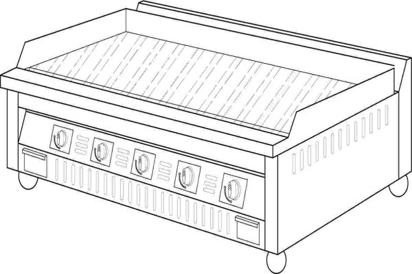 SYCBW-CGE-150	桌上型電力煎板爐-電點(煎台)溫控150*60*30CM	