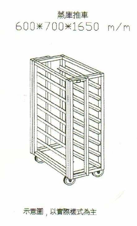 SYCBW-DPS-110-2   單門推入式蒸庫含推車-方形110*110CM鍋爐式