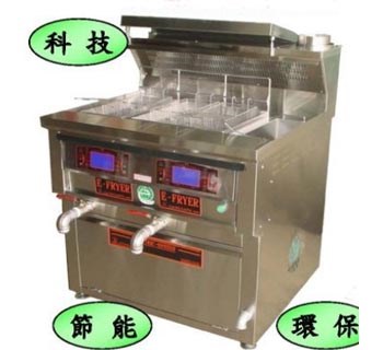 SYGJ-P19  LCD控溫雙槽油炸機組