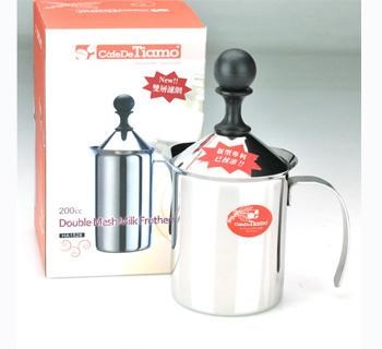 SYJHC-13-HA1528雙層濾網 不鏽鋼奶泡杯 200cc