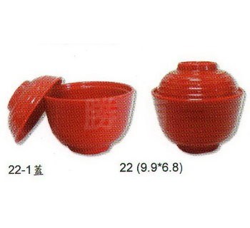SYSYL-R-22時尚紅奈米美耐皿-吸物碗(身)