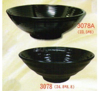 SYSYL-B-3078黑炫風美耐皿-拉麵碗 