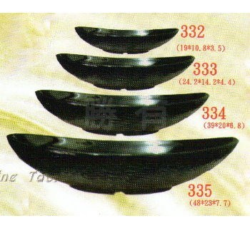 SYSYL-B-332黑炫風美耐皿-元寶盤