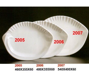 SYHSC-M-2007乳白色系列美耐皿-22"貝殼盤