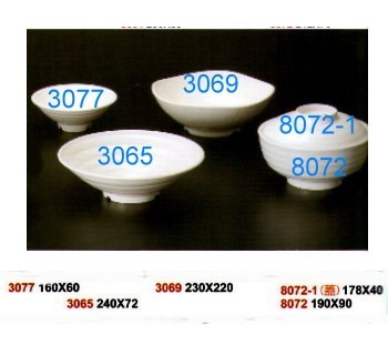 SYHSC-M-3077乳白色系列美耐皿-6.3"麵羹碗