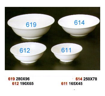 SYHSC-M-612乳白色系列美耐皿-7.5"湯碗