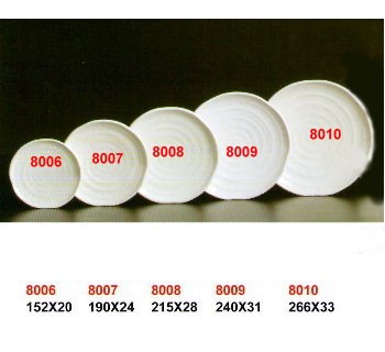 SYHSC-M-8010乳白色系列美耐皿-10.5"蟠桃盤