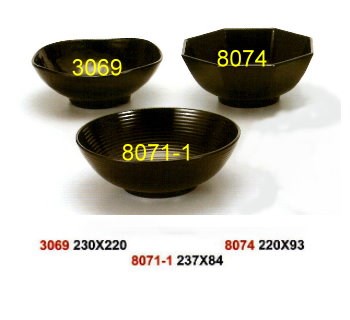 SYHSC-B-8071-1黑色系列美耐皿-9.3"拉麵碗