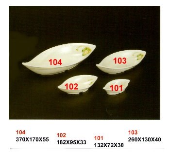 SYHSC-F-104	福蓉花系列美耐皿-14.5"龍角池