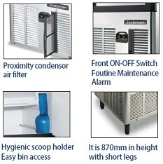 SYLRG-NU-100-D Scotsman製冰機-角冰-100磅