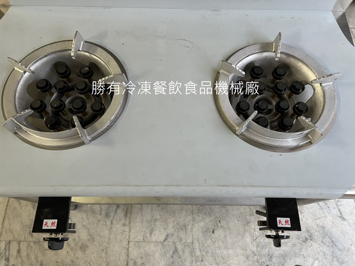 SYCS-WN-09   雙口簡式炒台#430含天然爐具-12心黑頭電子點火
