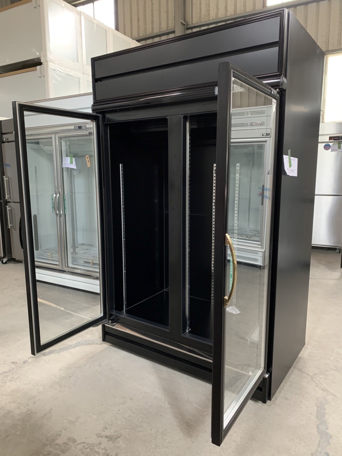 SYRS-S2004-1二門玻璃冷凍展示櫃(黑色)