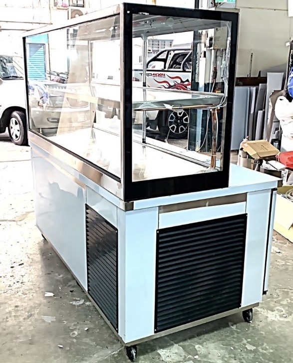 SYLF-KBL-150    5尺立式冷藏展示(二層)工作台冰箱(雙機組)上座-管冷；下座-風冷
