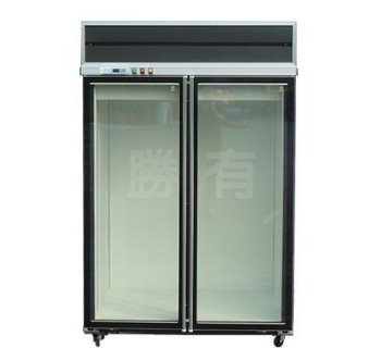 SYJJA-ZRT-HF402-2二門玻璃豪華型冷凍展示櫃4尺2黑色