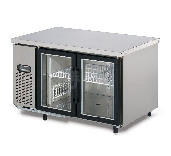 SYDR-WTBL-09-3	     3尺玻璃門冷藏工作台75深