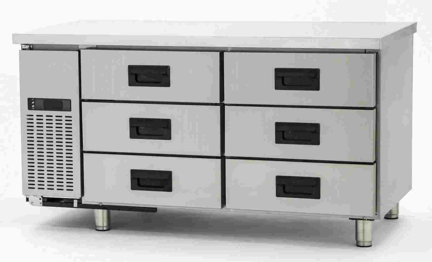 SYDR-FWTBL12A30-3          4尺工作台冰箱(抽屜型)-全凍-風冷-6抽