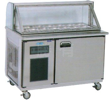 SYLF-LE-0005          8尺厚板沙拉冰品工作台全藏氣冷