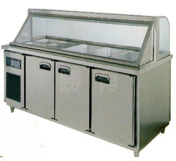 SYLF-LN-150-C-2           6尺厚板沙拉冰品工作台冷凍藏管冷