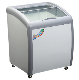 SYGC-XS-160YX   2.2尺玻璃斜拉式冰櫃110L