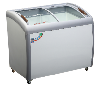 SYGC-XS-260YX   3.3尺玻璃斜拉式冰櫃190L
