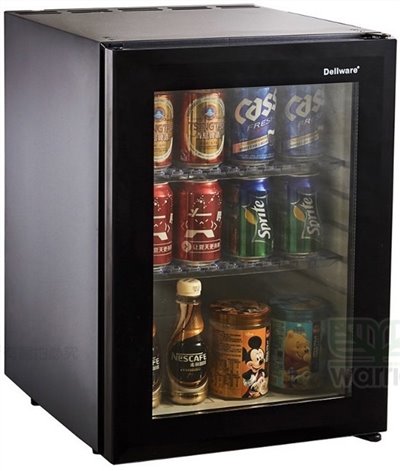 SYHLB-XC-60RT  Dellware鋼化玻璃門吸收式無聲客房冰箱60L (新款)  
