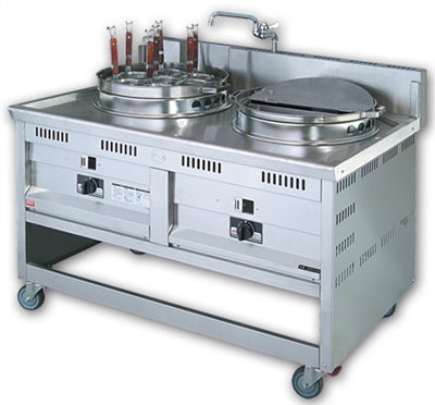SYHL-BDG-7P1A 7孔1湯-噴流式煮麵機-電子點火(上架-選配)