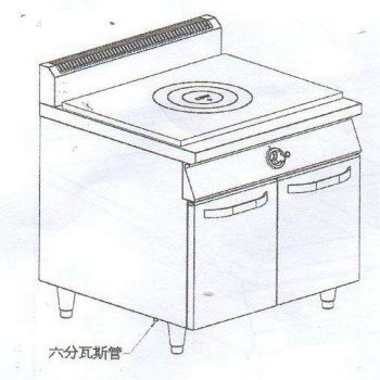 SYCBW-FDC-190   法式二環板爐+下櫥櫃-90深