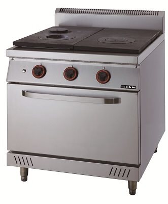 SYCBW-FDO-275   法式雙口雙環板爐+烤箱-75深