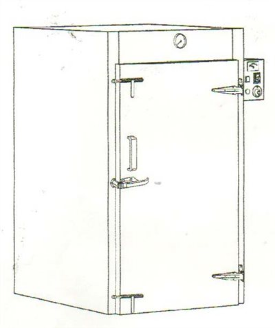 SYCBW-DPS-110-2   單門推入式蒸庫含推車-方形110*110CM鍋爐式