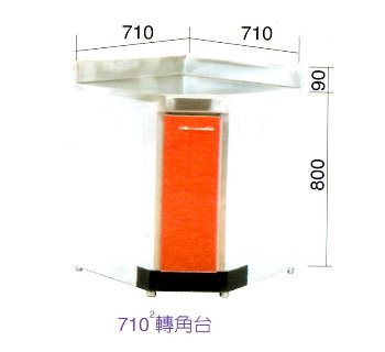 SYJHG-F-RCG710-304    不鏽鋼轉角台304
