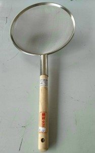 SYYJH-S49619日式木柄炸厘網9寸JS