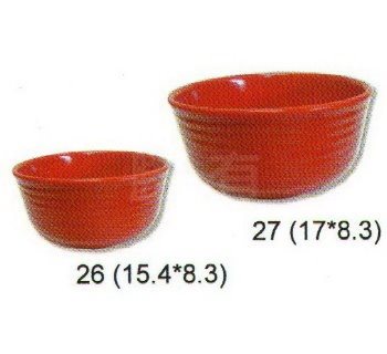 SYSYL-R-26時尚紅奈米美耐皿-深井碗