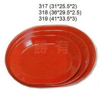 SYSYL-R-318	時尚紅美耐皿-方形深腰盤