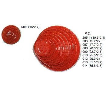 SYSYL-R-M06時尚紅美耐皿-仿陶圓盤