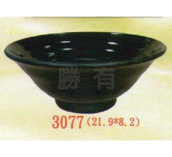 SYSYL-B-3077黑炫風美耐皿-拉麵碗