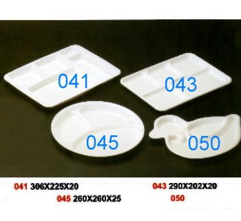 SYHSC-M-050乳白色系列美耐皿- 鴨子三格盤