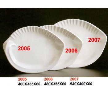 SYHSC-M-2007乳白色系列美耐皿-22"貝殼盤