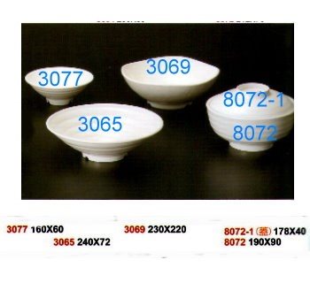 SYHSC-M-3077乳白色系列美耐皿-6.3"麵羹碗