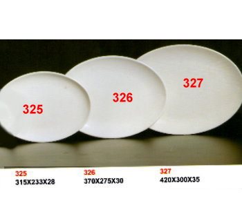 SYHSC-M-326乳白色系列美耐皿-14.5"腰型果盤