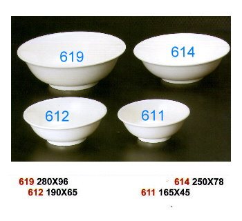 SYHSC-M-614乳白色系列美耐皿-9.5"湯碗