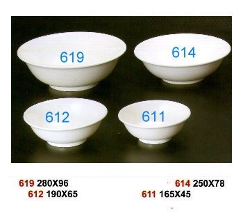 SYHSC-M-619乳白色系列美耐皿-11"大湯碗