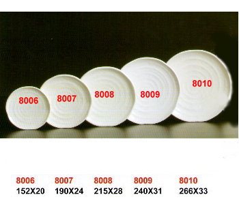 SYHSC-M-8010乳白色系列美耐皿-10.5"蟠桃盤
