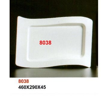 SYHSC-M-8038乳白色系列美耐皿-18"長波浪盤