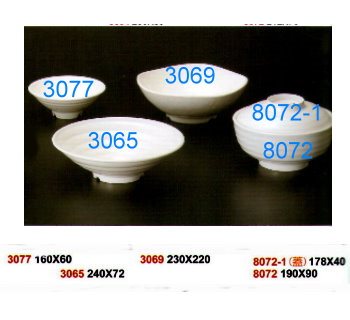SYHSC-M-8072-1乳白色系列美耐皿-7.5"拉麵碗(蓋)