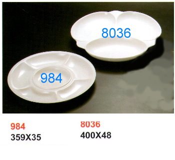 SYHSC-M-984乳白色系列美耐皿-六味盤