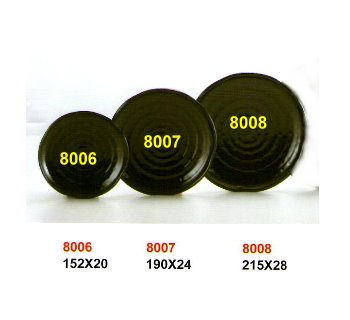 SYHSC-B-8007黑色系列美耐皿-7.5"蟠桃盤