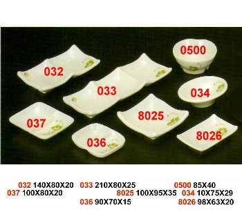 SYHSC-F-0500福蓉花系列美耐皿-蟠桃豆油池